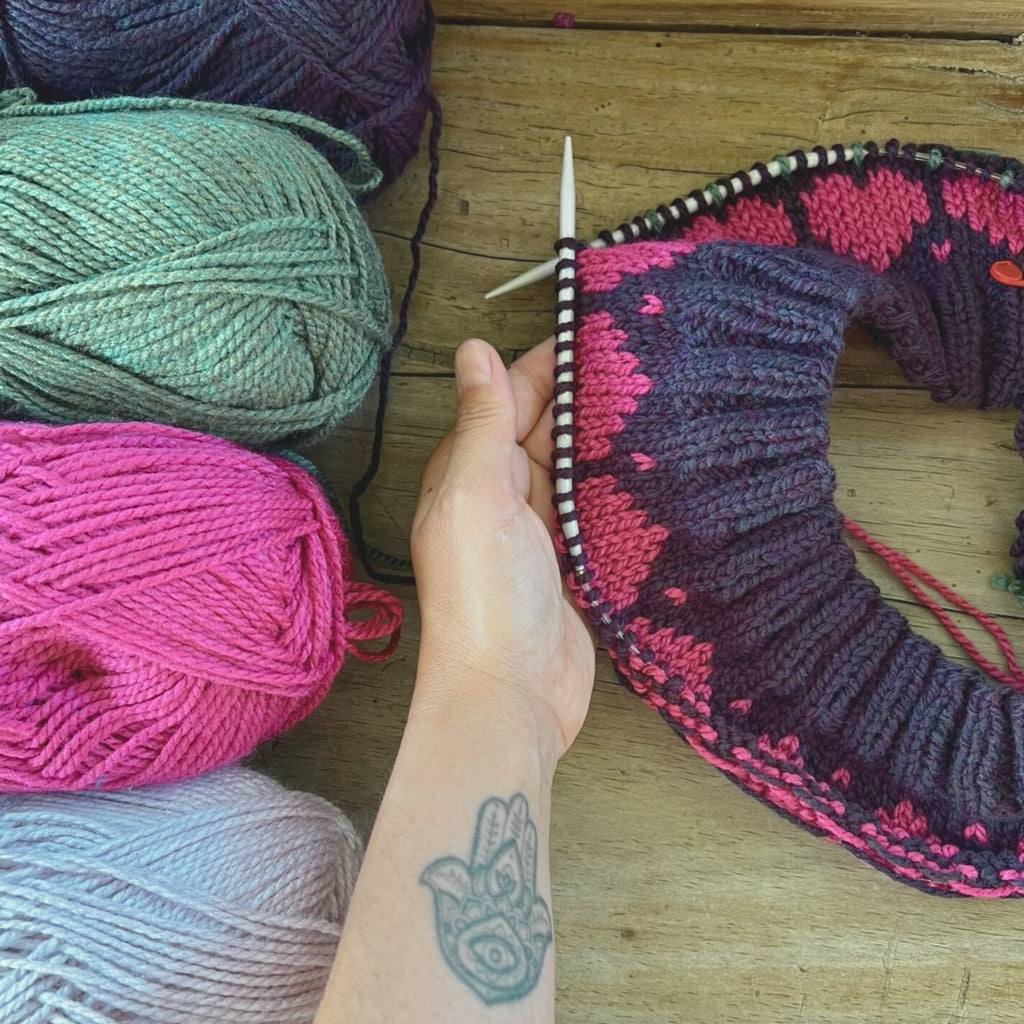 Taller de Tejido Cuello de Jacquard Circular