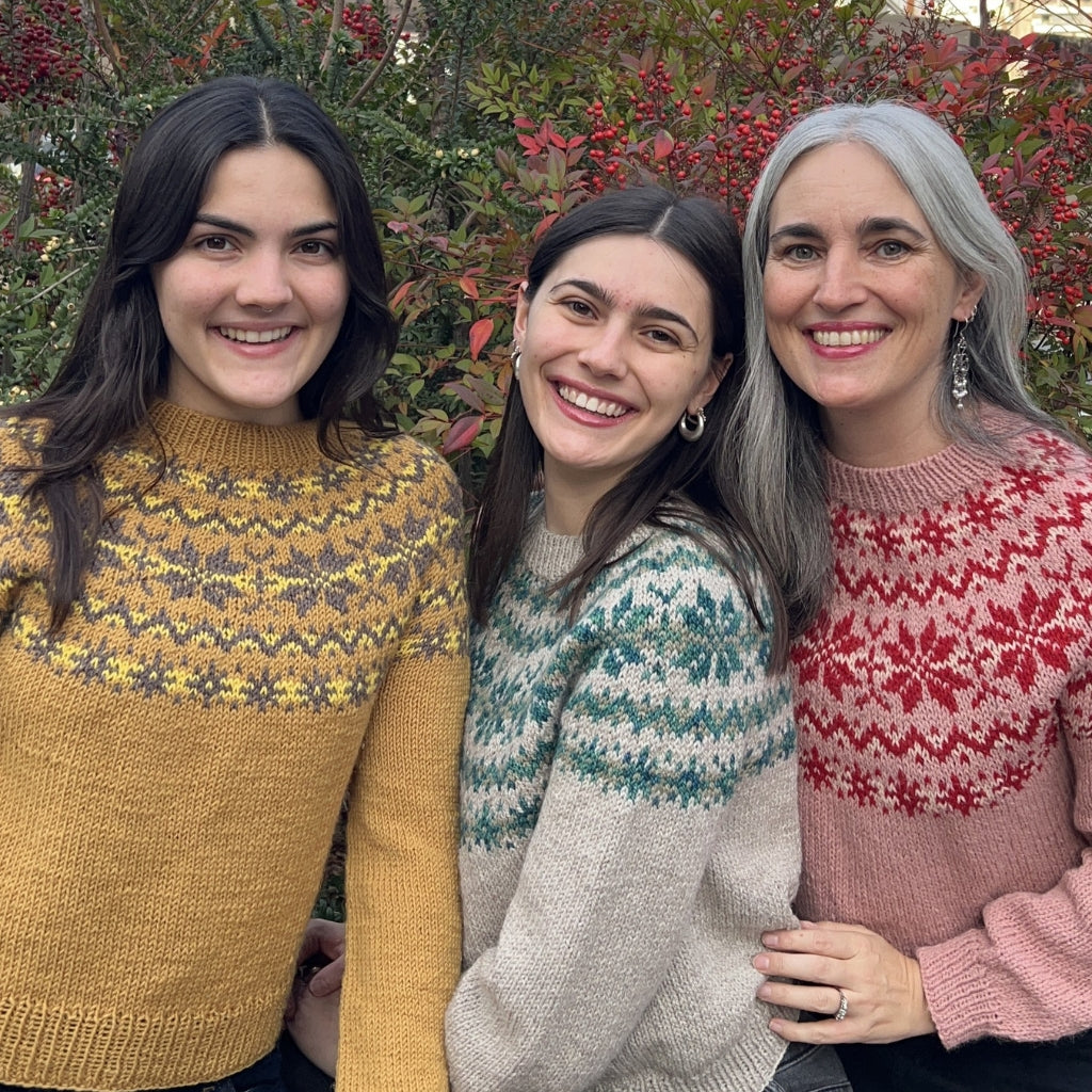 Clase con Patrón Sweater Copos de Nieve | Adulto
