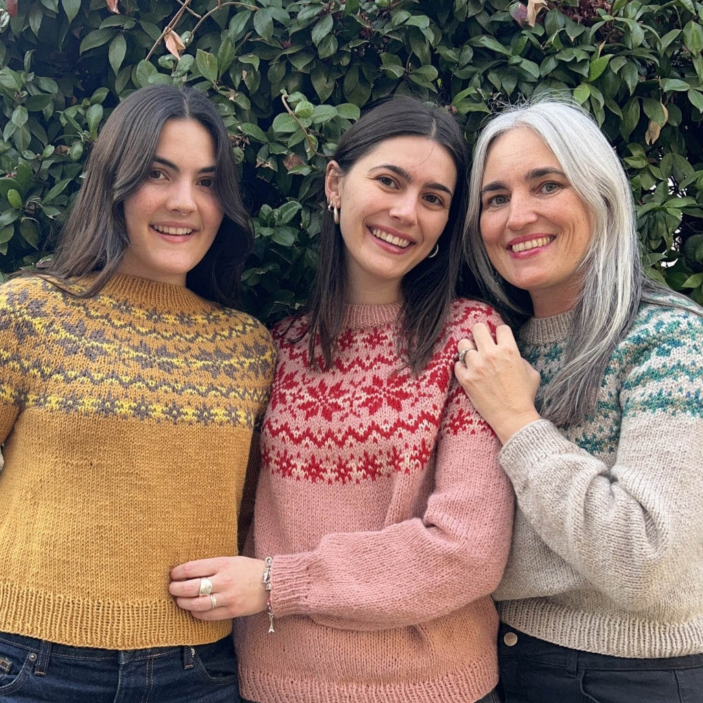 Clase con Patrón Sweater Copos de Nieve | Adulto