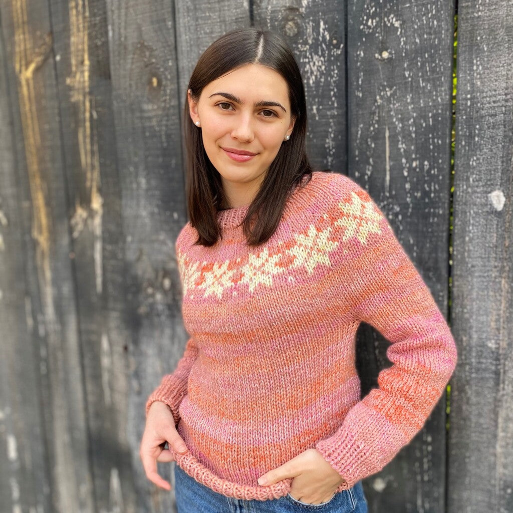 Patrón Sweater Nieve | Adulto