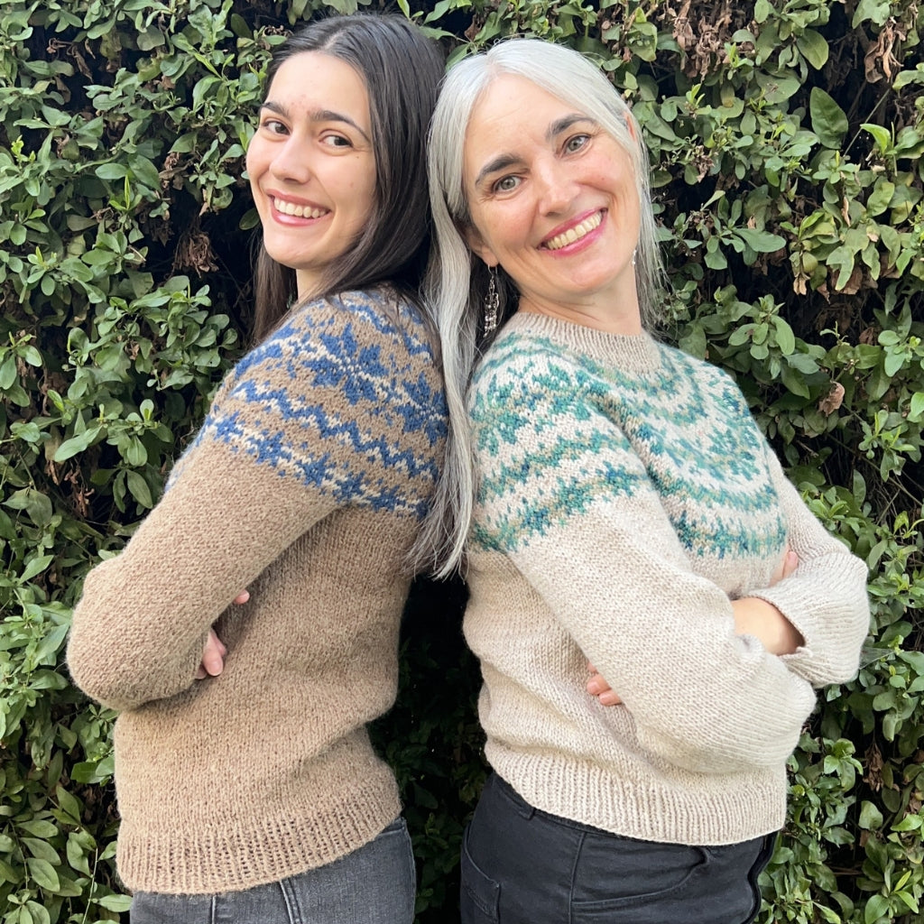 Clase con Patrón Sweater Copos de Nieve | Adulto