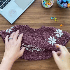 Clase con Patrón Sweater Nieve | Infantil