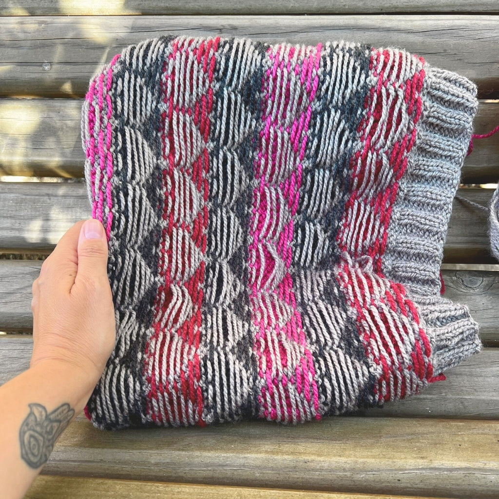 Taller de Tejido Cuello de Jacquard Circular