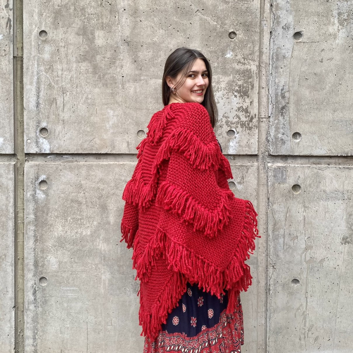 Chal Fuego - Tejido a Mano