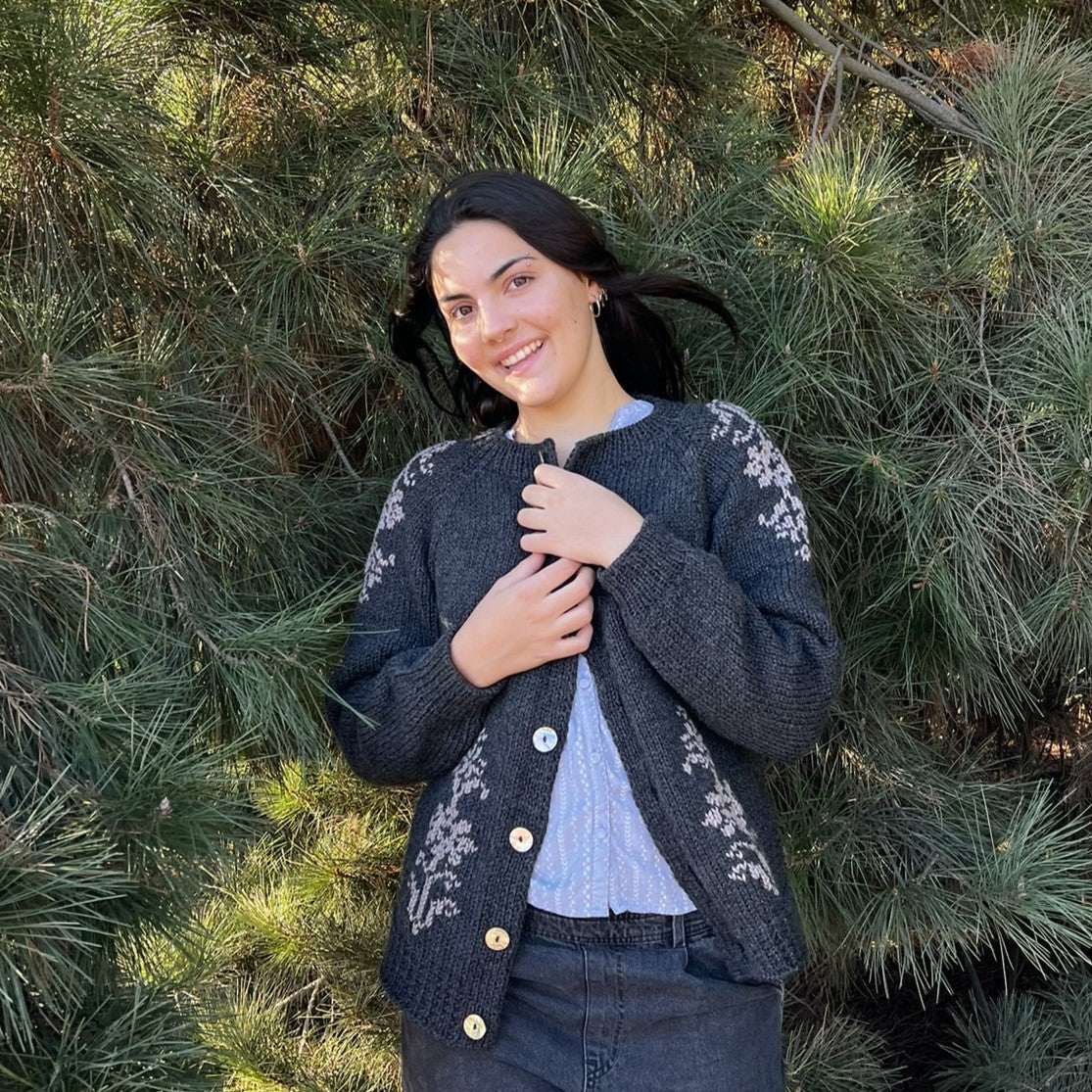 Kit Cardigan Malvas | Adulto + Clase Gratis