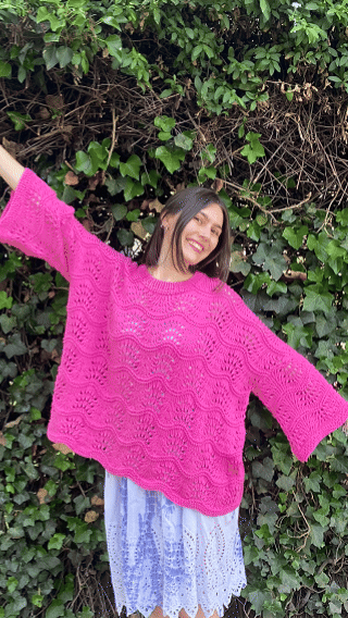 Kit Sweater Ondas | Adulto + Clase Gratis