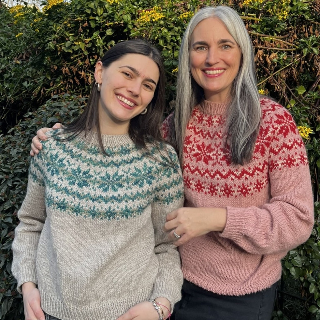 Clase con Patrón Sweater Copos de Nieve | Adulto