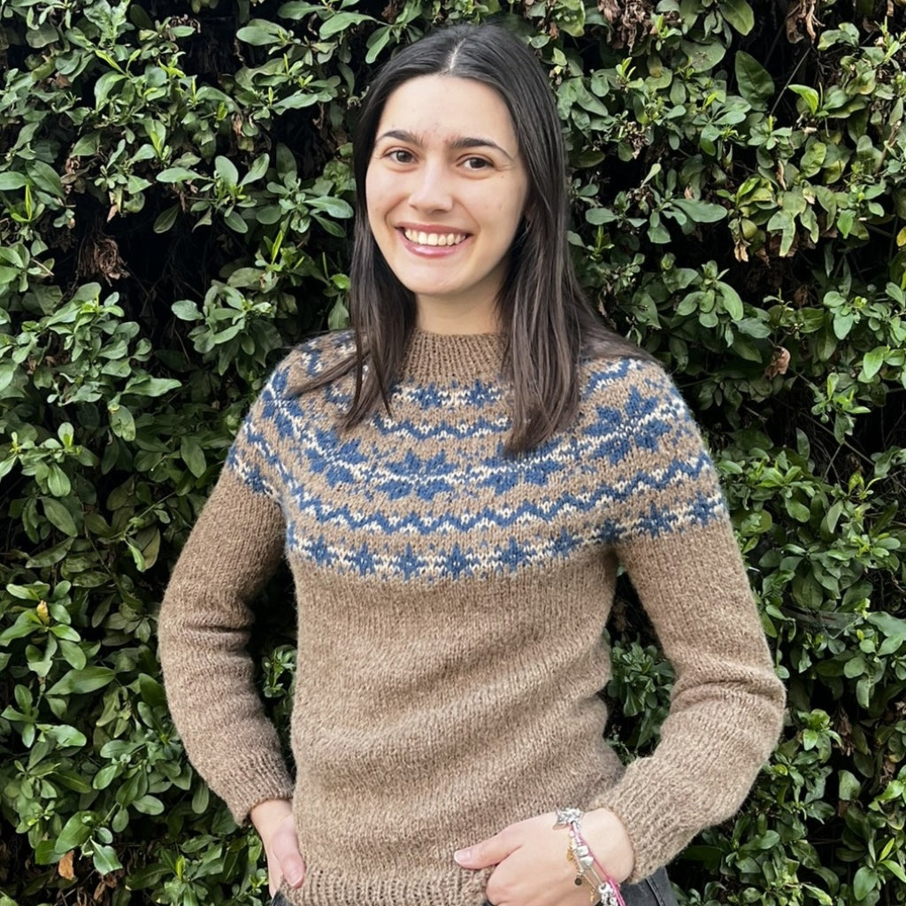 Clase con Patrón Sweater Copos de Nieve | Adulto