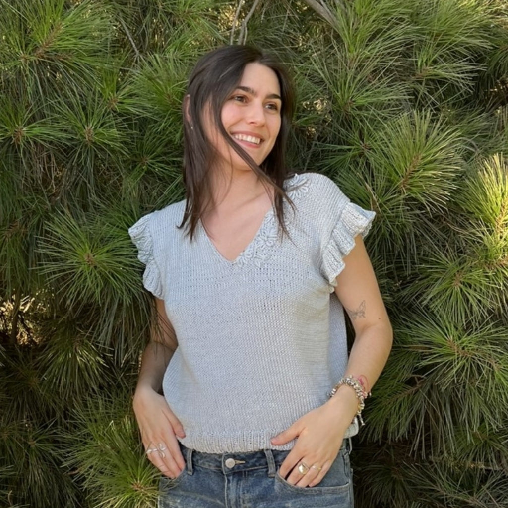 Clase con Patrón Top Azucenas | Adulto