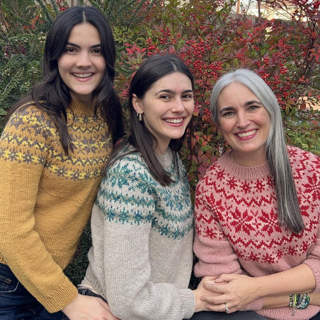 Clase con Patrón Sweater Copos de Nieve | Adulto