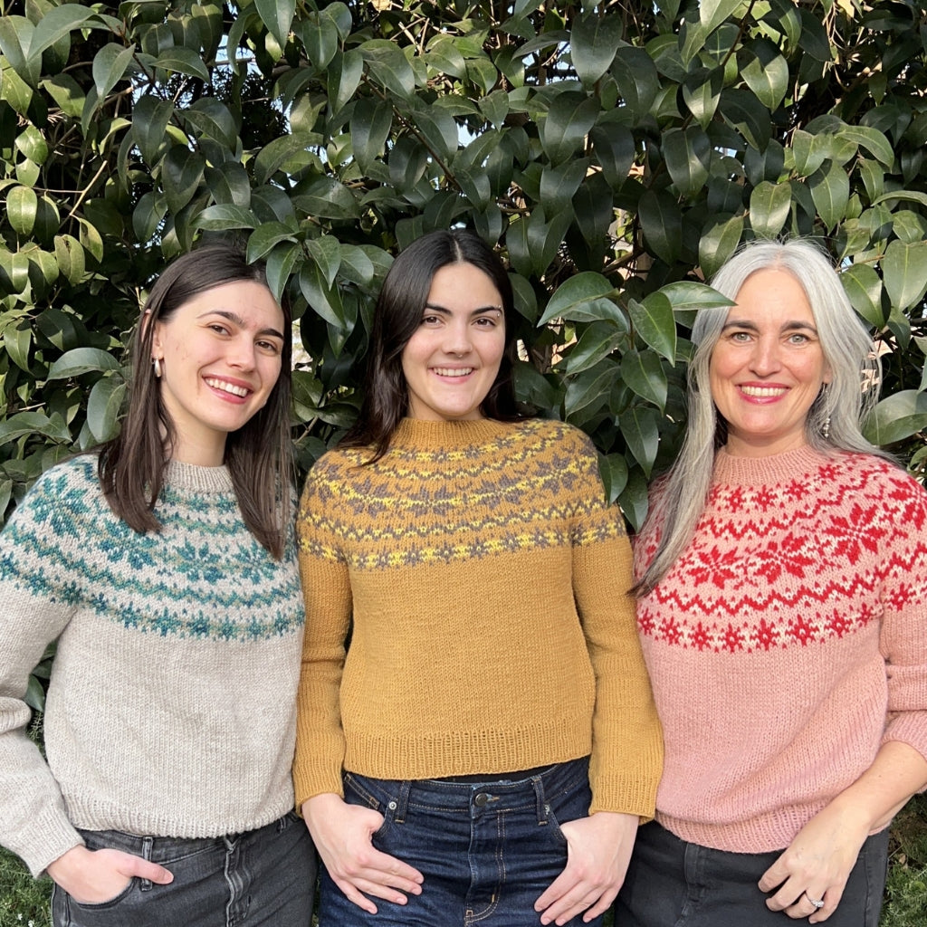 Clase con Patrón Sweater Copos de Nieve | Adulto