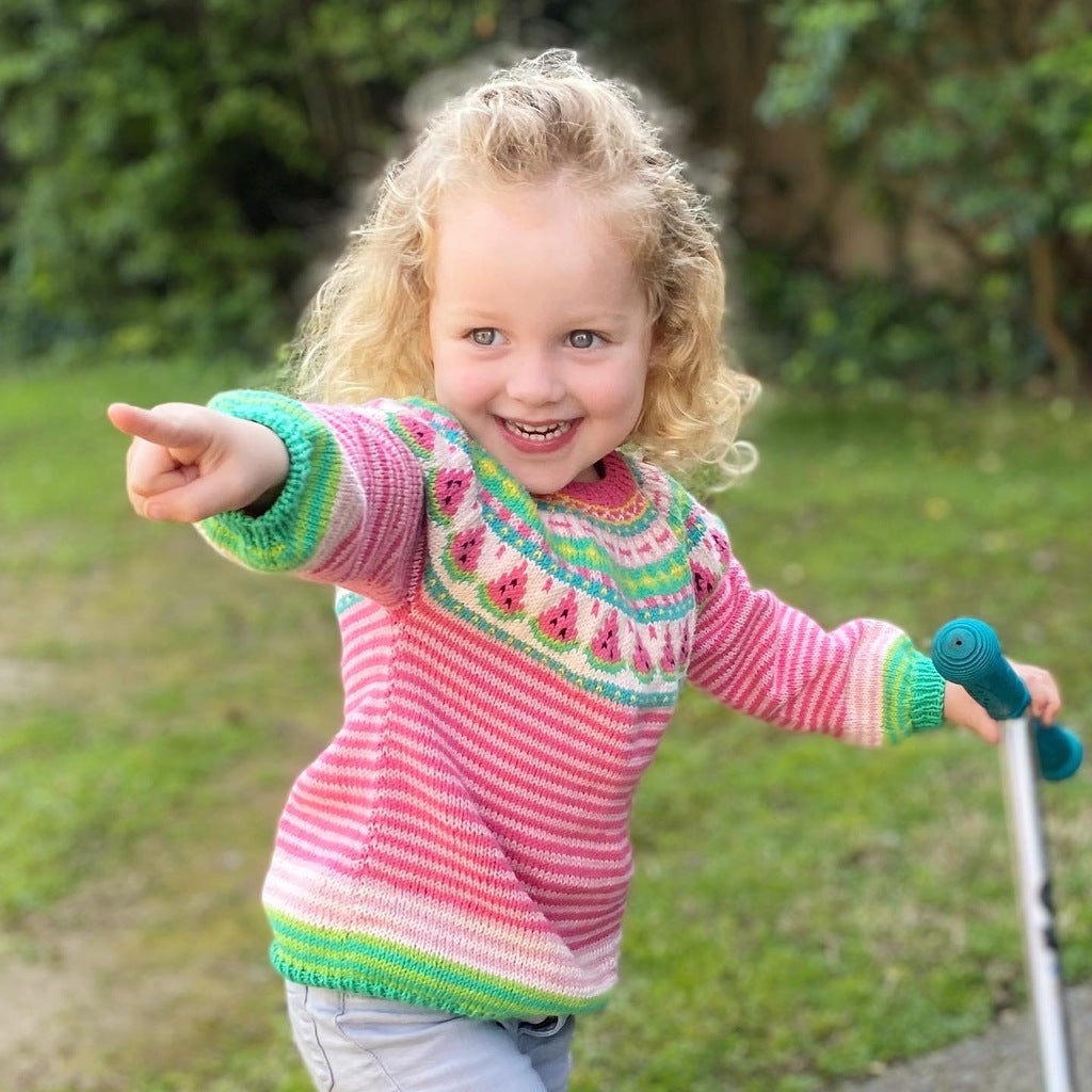 Patrón Sweater Sandías | Infantil