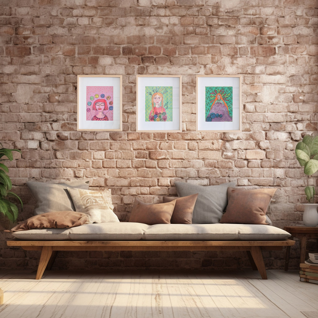 Láminas Ilustradas de Tejedoras