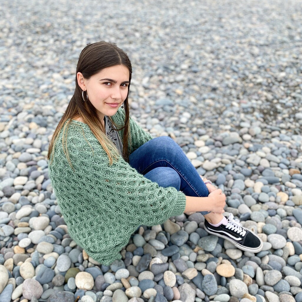 Cardigan Panal - Tejido a Mano