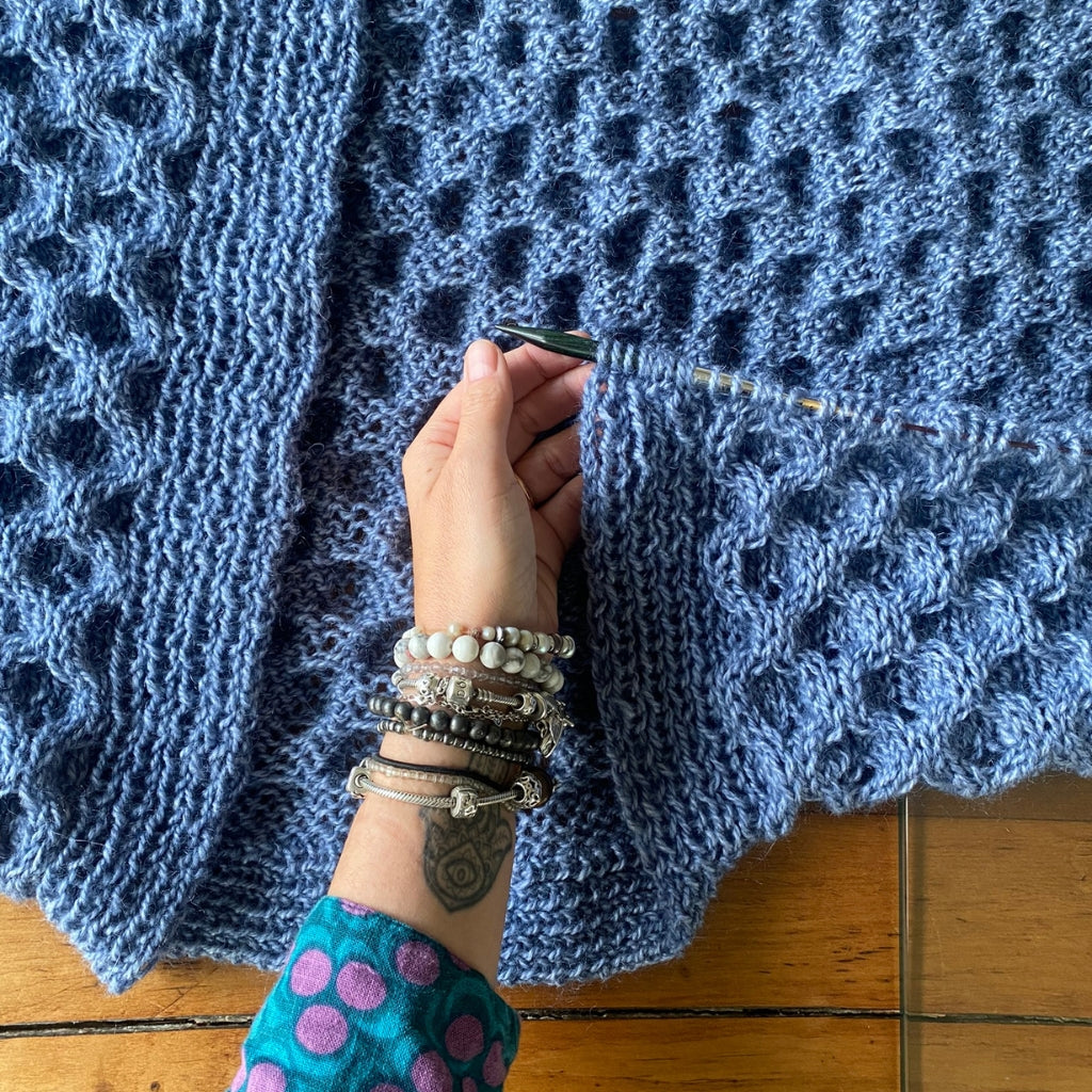 Cardigan Panal - Tejido a Mano