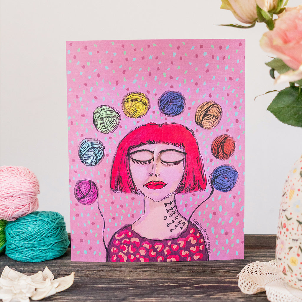 Láminas Ilustradas de Tejedoras