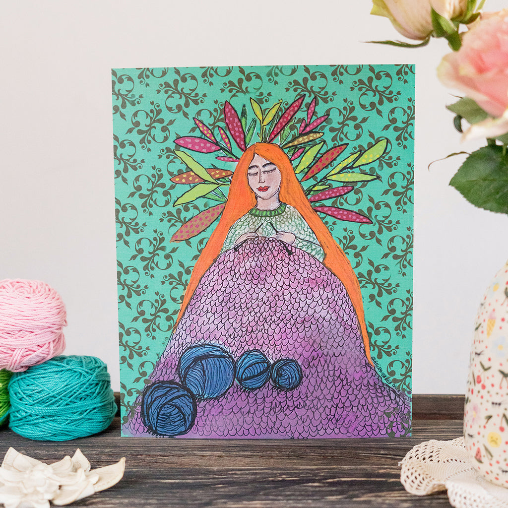 Láminas Ilustradas de Tejedoras