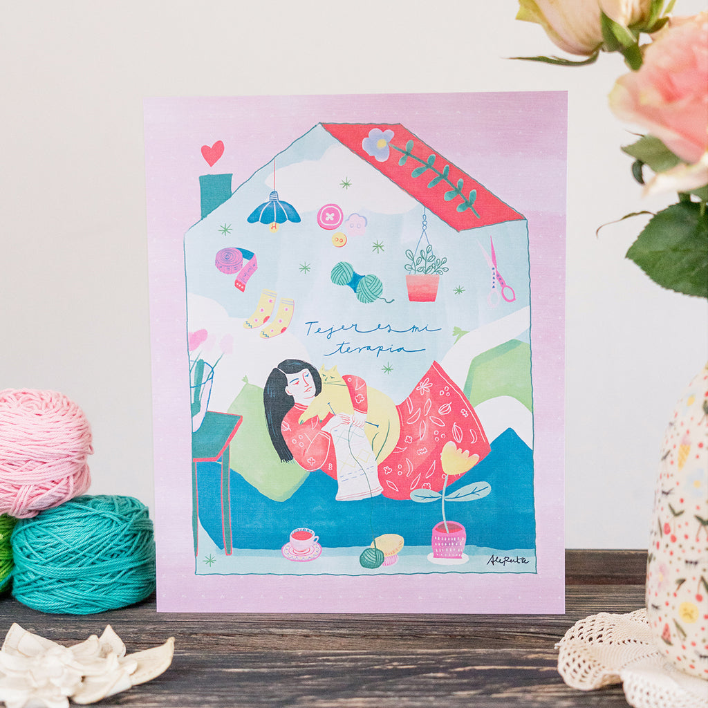 Láminas Ilustradas de Tejedoras