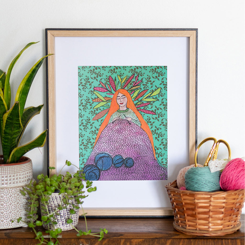 Láminas Ilustradas de Tejedoras