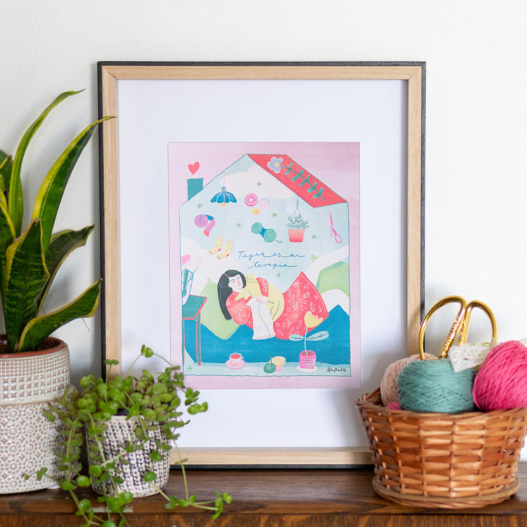 Láminas Ilustradas de Tejedoras