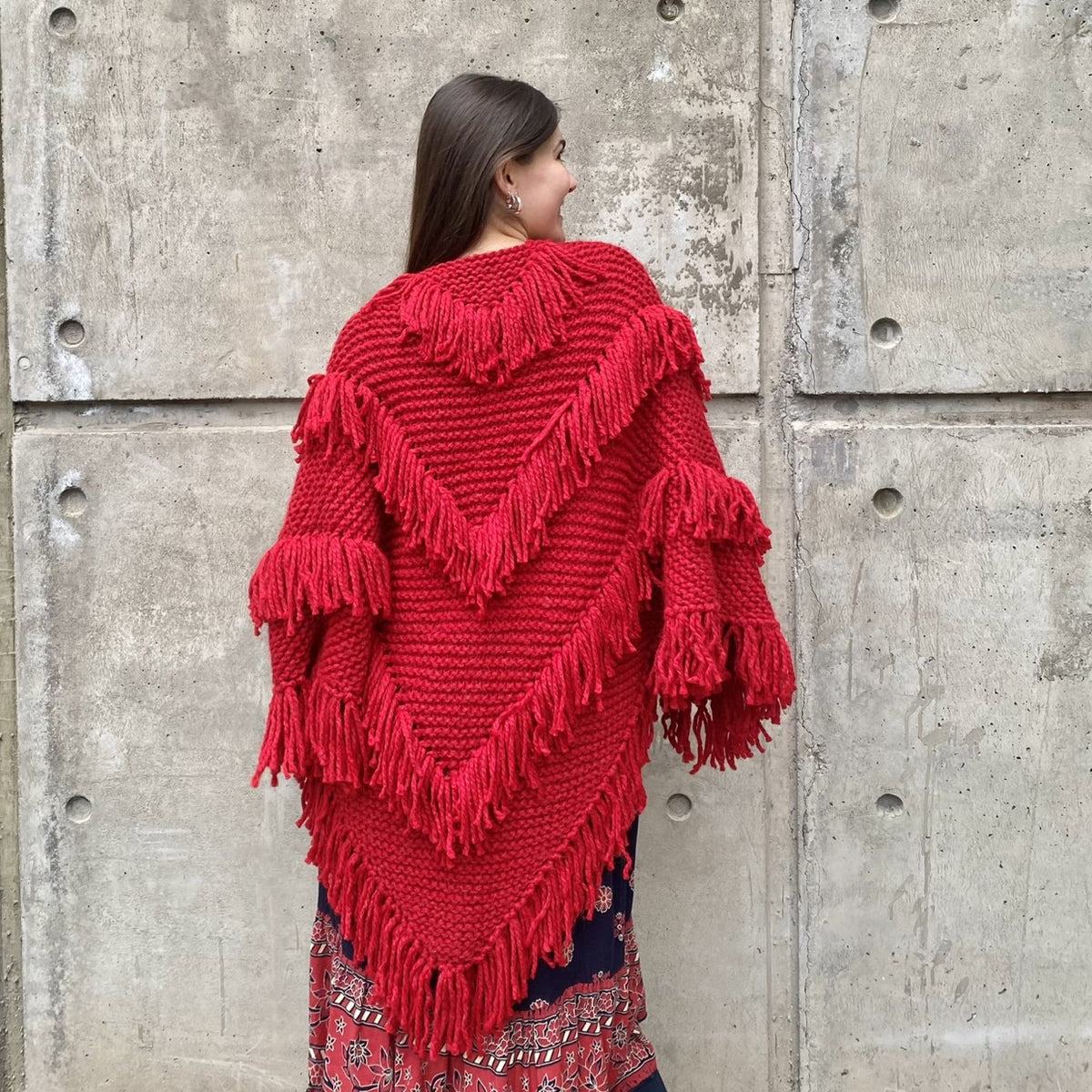 Chal Fuego - Tejido a Mano