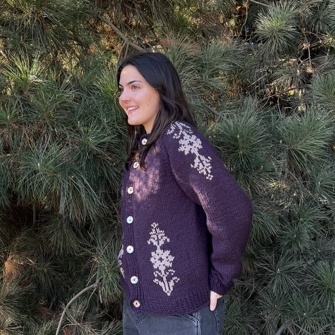 Kit Cardigan Malvas | Adulto + Clase Gratis